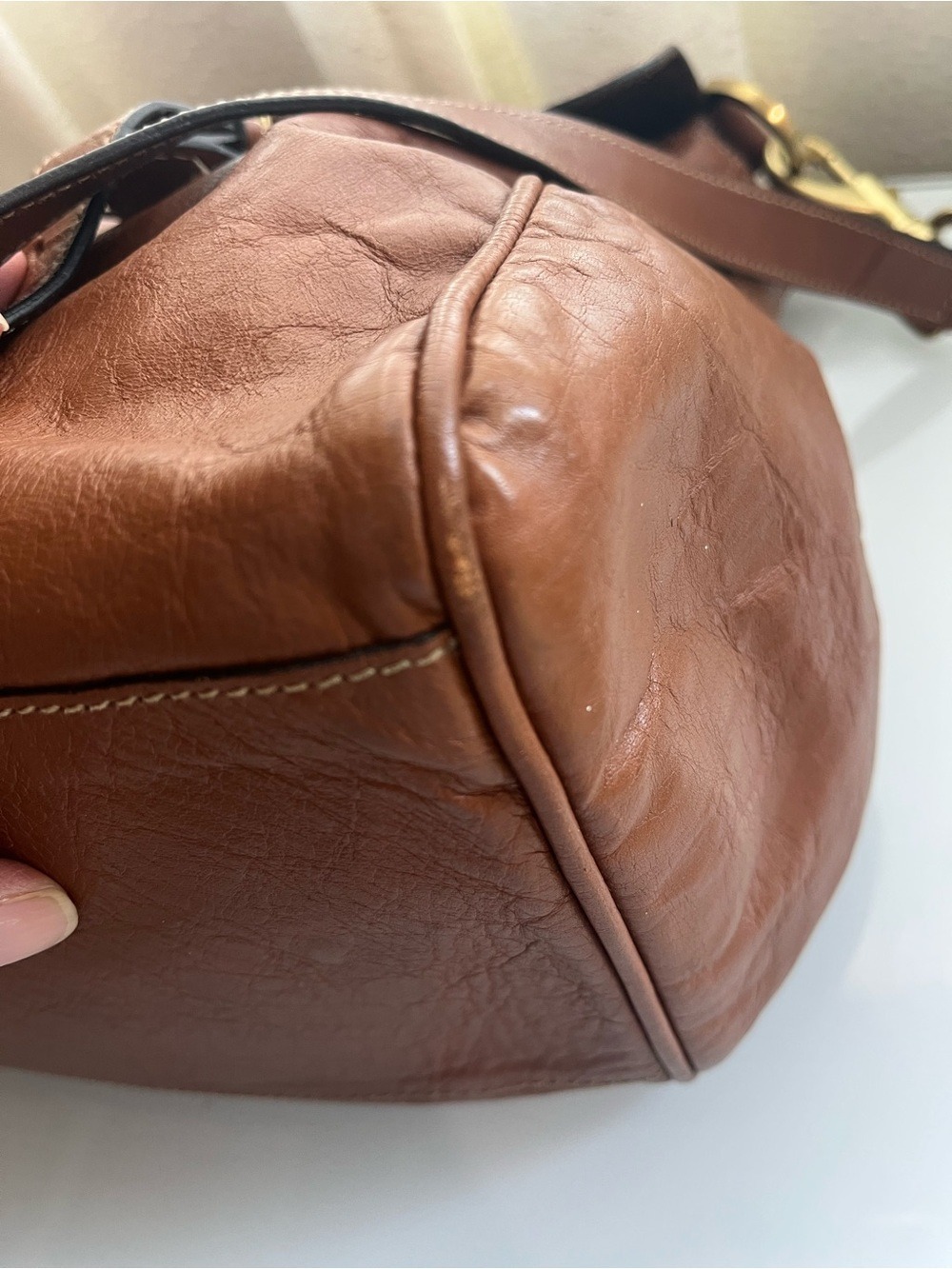 MULBERRY IN SOFT BUFFALO OAK LEATHER ALEXA - Picture 15 of 16